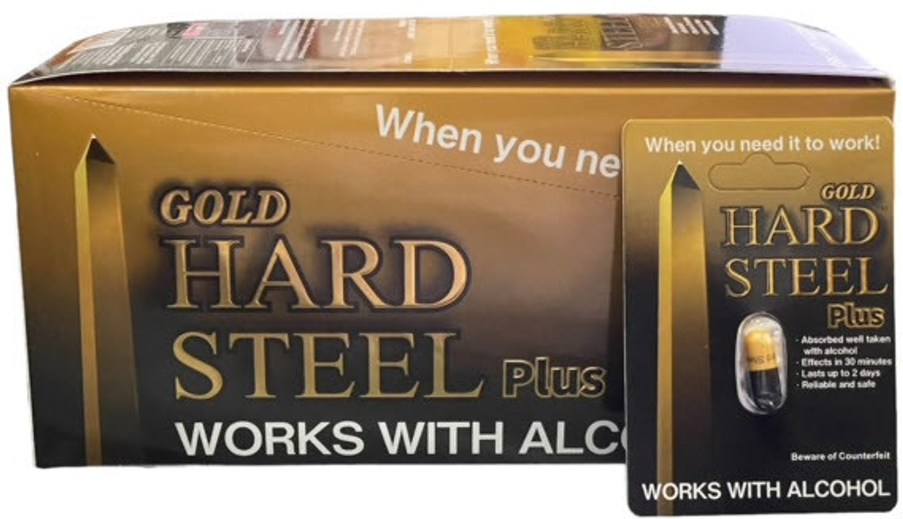 Hard Steel Gold Plus Capsules 24ct per Cart 36 Carts per Case
