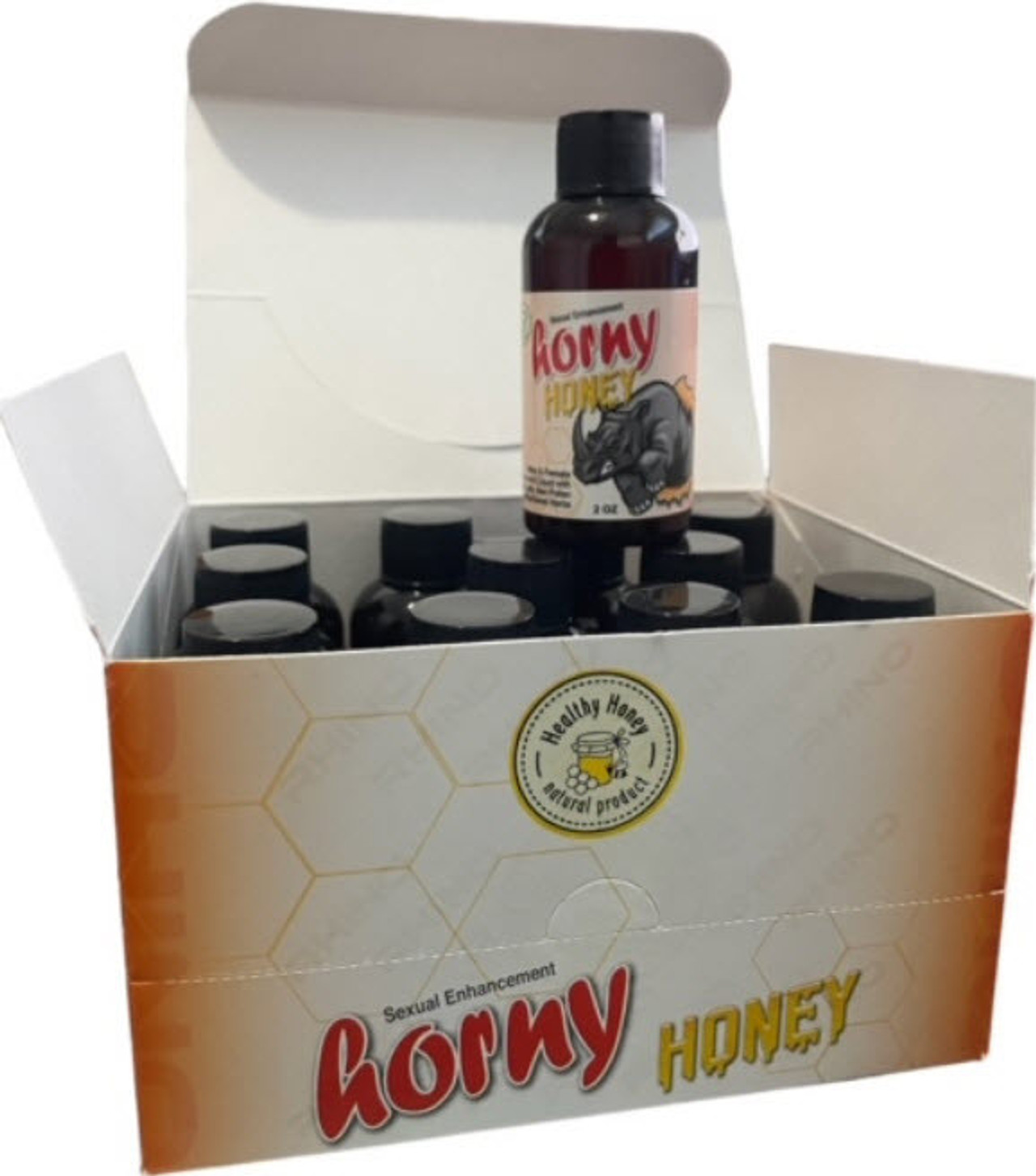 Horny Honey 2oz Liquid Shots 18 Carts per Case