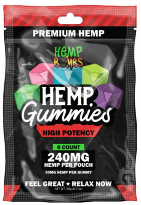 Hemp Bombs Gummies High Potency 160 MG 8 Count