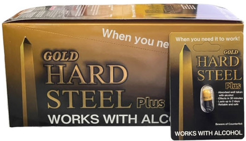 hard steel gold plus 24ct capsules