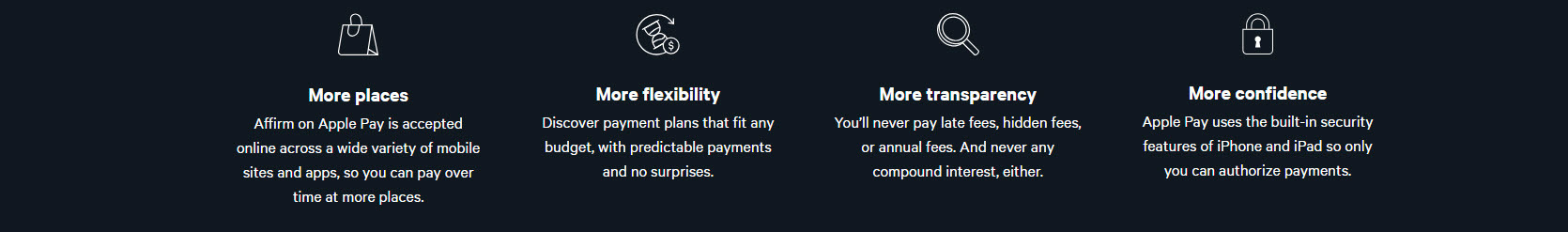 more payment flexibility at supercore international with affirm and apple pay