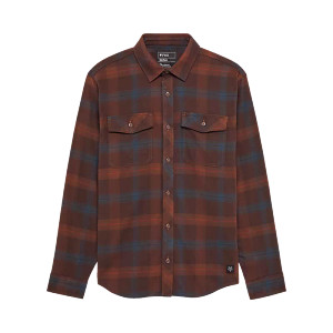 Survivalist Core Flannel Long Sleeve Shirt - dark brown