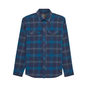 Survivalist Core Flannel Long Sleeve Shirt - midnight blue