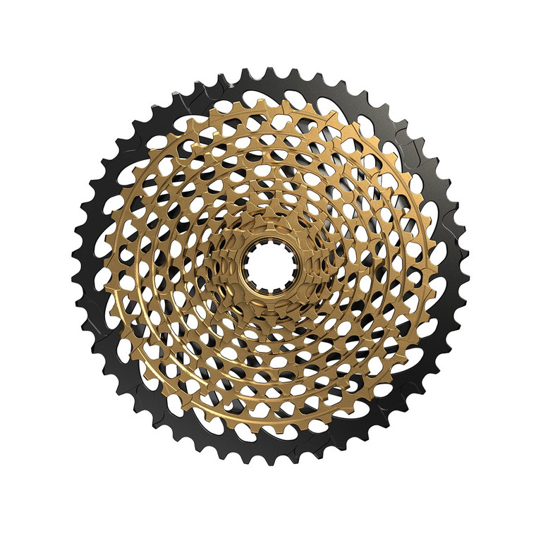 Sram: <p>Take a quick look at the new X-DOME&trade; Eagle&trade; cassette. The last dangling shred of an argument in favor of a mountain bike front derailleur is now officially dead. Designed for use with our proven, reliable XD&trade; Driver Body, this 12-speed, 10- to 50-tooth cassette offers an optimal 500-percent gear range at a considerably lighter weight than 2x systems. It carries with it the X-DOME&trade; architecture, which, independent tests have concluded, yields the strongest cassettes on the market. New shifting characteristics improve both, inboard and outboard shifting, as well as chain retention.</p>