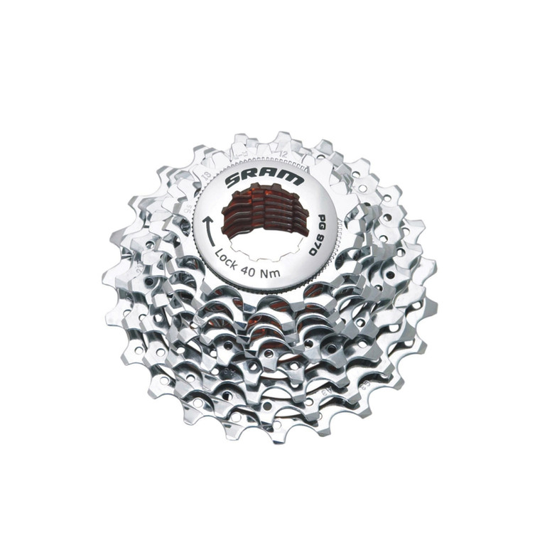 Sram: <p>If youre a rider whose performance needs or riding style dictates that you run a 9 speed drivetrain, the PG 970 is your only choice for light weight, strength, and precise shifting.</p>