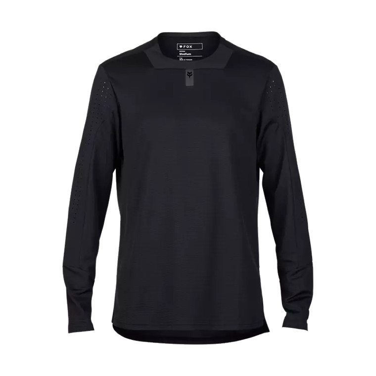 FOX Defend Long Sleeve MTB Jersey Black front