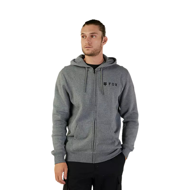 Absolute Zip Hoodie Heather Graphite Grey
