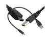 1 ft. USB 2.0 Mini Cable - A Male to Mini Male - Black