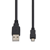 3 ft. USB 2.0 Micro Cable - A Male to Micro B Male - Black