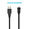 6 ft. USB 2.0 Micro Cable - A Male to Micro B Male - Black