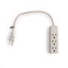 3 Outlet Mini Power Strip with 1 ft. Cord