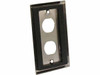 2 Port Stainless Steel Wall Plate with Water Seal