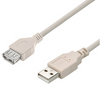 3 ft. USB 2.0 Extension Cable - A Male to A Female - Ivory