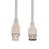 3 ft. USB 2.0 Extension Cable - A Male to A Female - Ivory