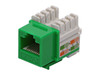 Green Cat6 RJ45 Punchdown Keystone Jack