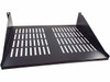 2U 19-Inch Vented Rackmount Equipment Shelf for Server Cabinet Rack 15" Deep