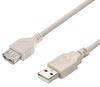 6 ft. USB 2.0 Extension Cable - A Male to A Female - Ivory