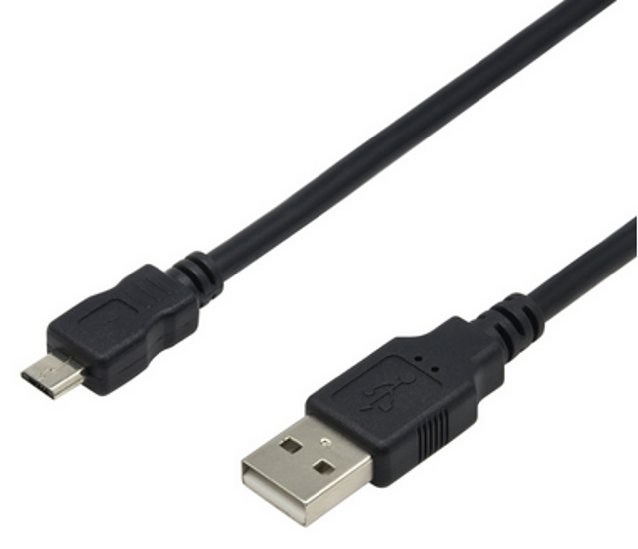 8 in. USB 2.0 Micro Cable - A Male to Micro B - Black