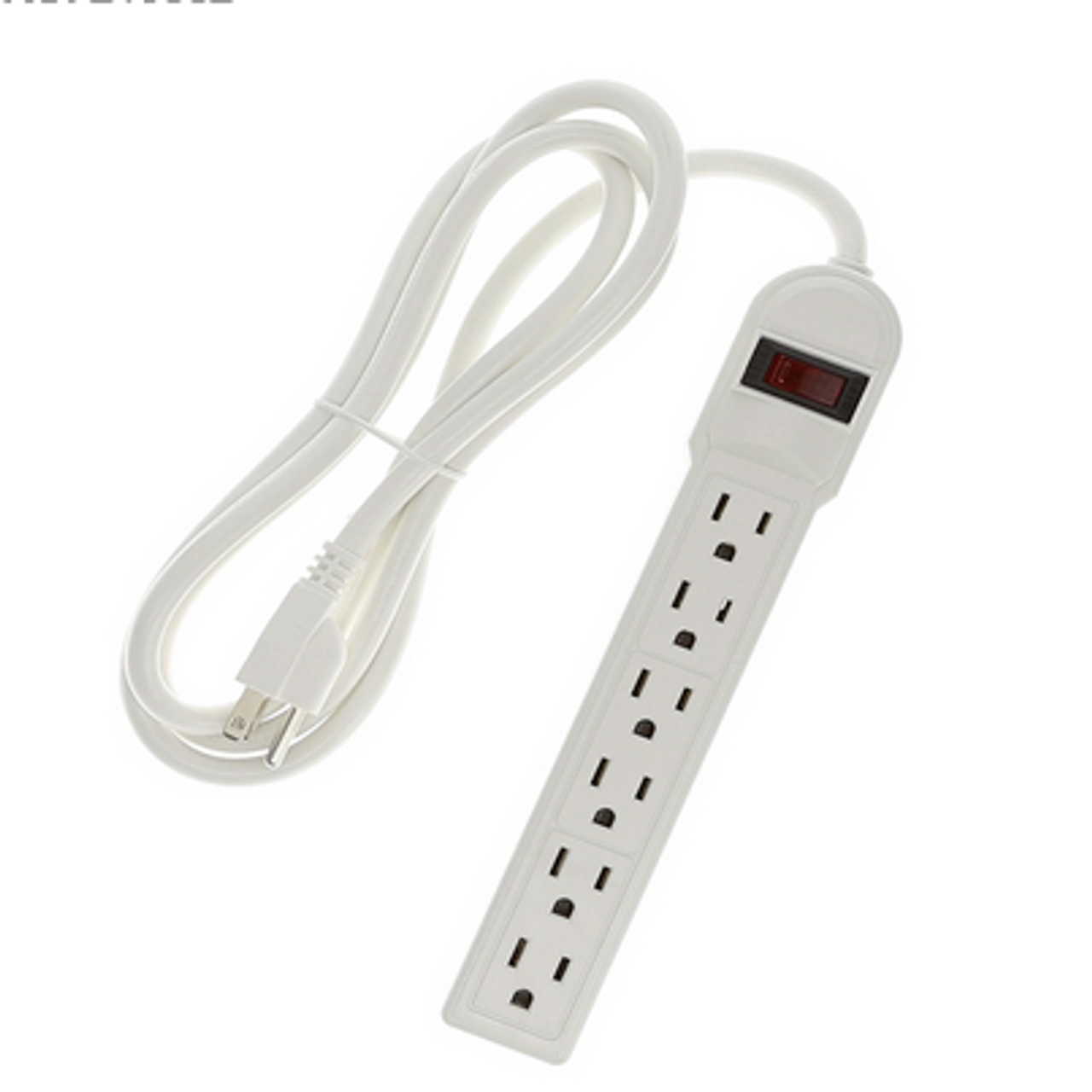 6 Outlet Surge Protector Power Strip with 6 ft. Cord