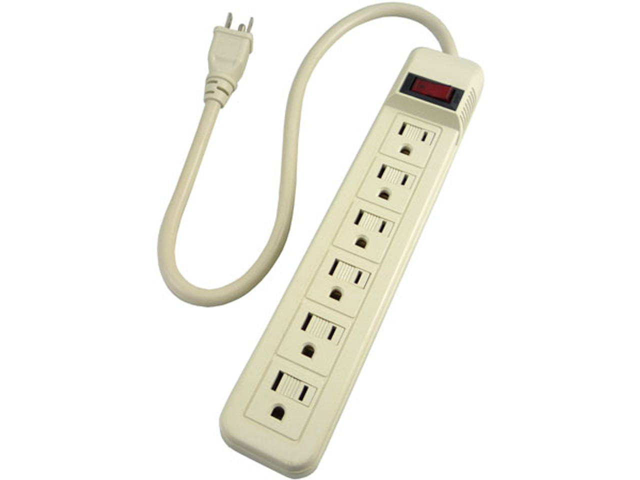 6 Outlet Child Protective Power Strip with 1 1/2 ft. Cord