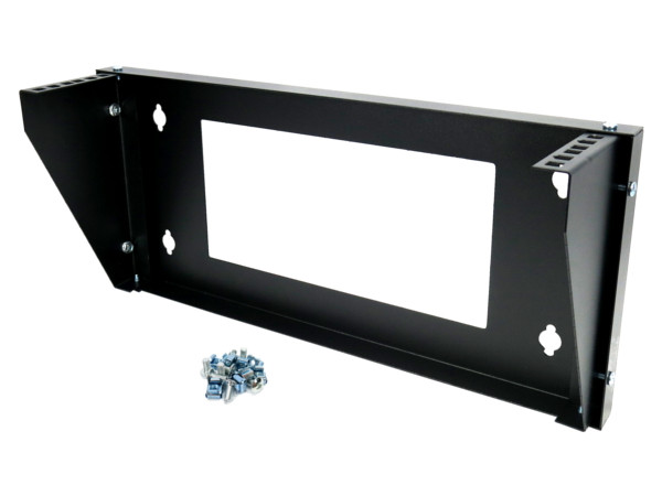 3U 19-Inch Steel Vertical Rack - Wall Mountable Server Rack For IT & AV Equipment