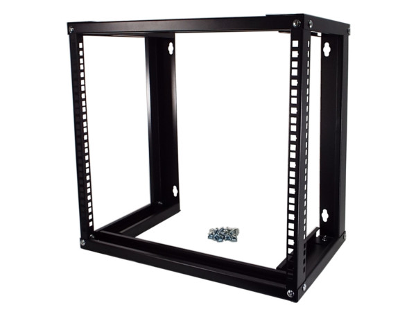19 Inch Open Frame 9U Wall Mount Cabinet, 18 Inches Deep