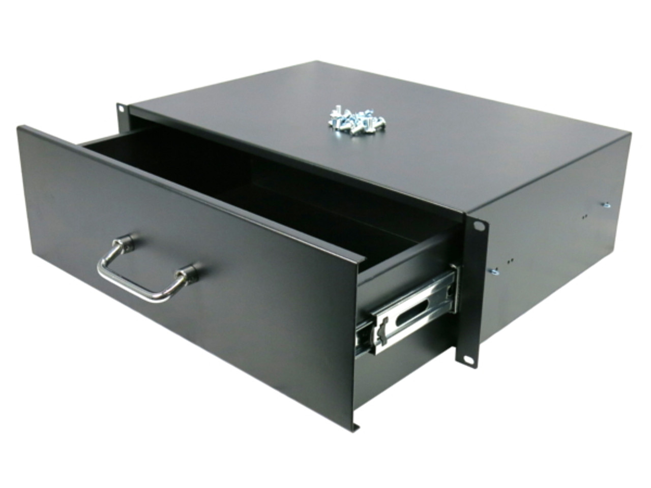 3U, 19 Inch Rack Drawer for IT Network Server Data Cabinet Enclosure Racks