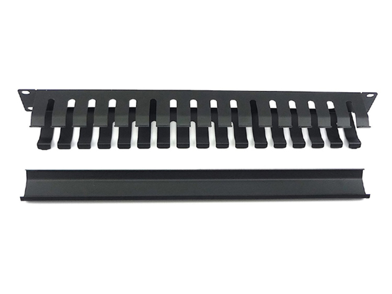 1U 19 Inch Metal Rack Mount Horizontal Cable Manager