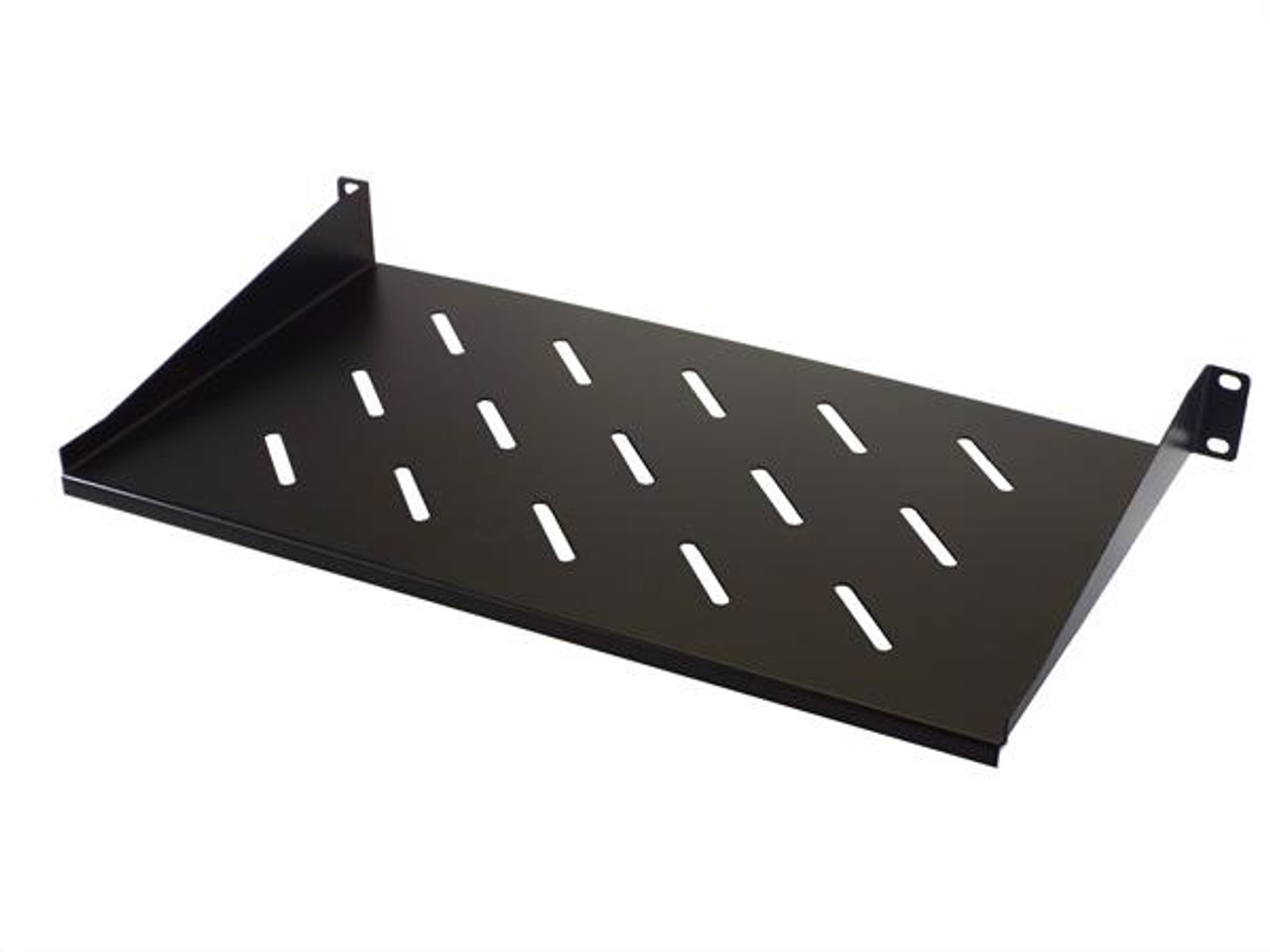 1U 19-Inch Vented Rackmount Equipment Shelf for Server Cabinet Rack 10" Deep