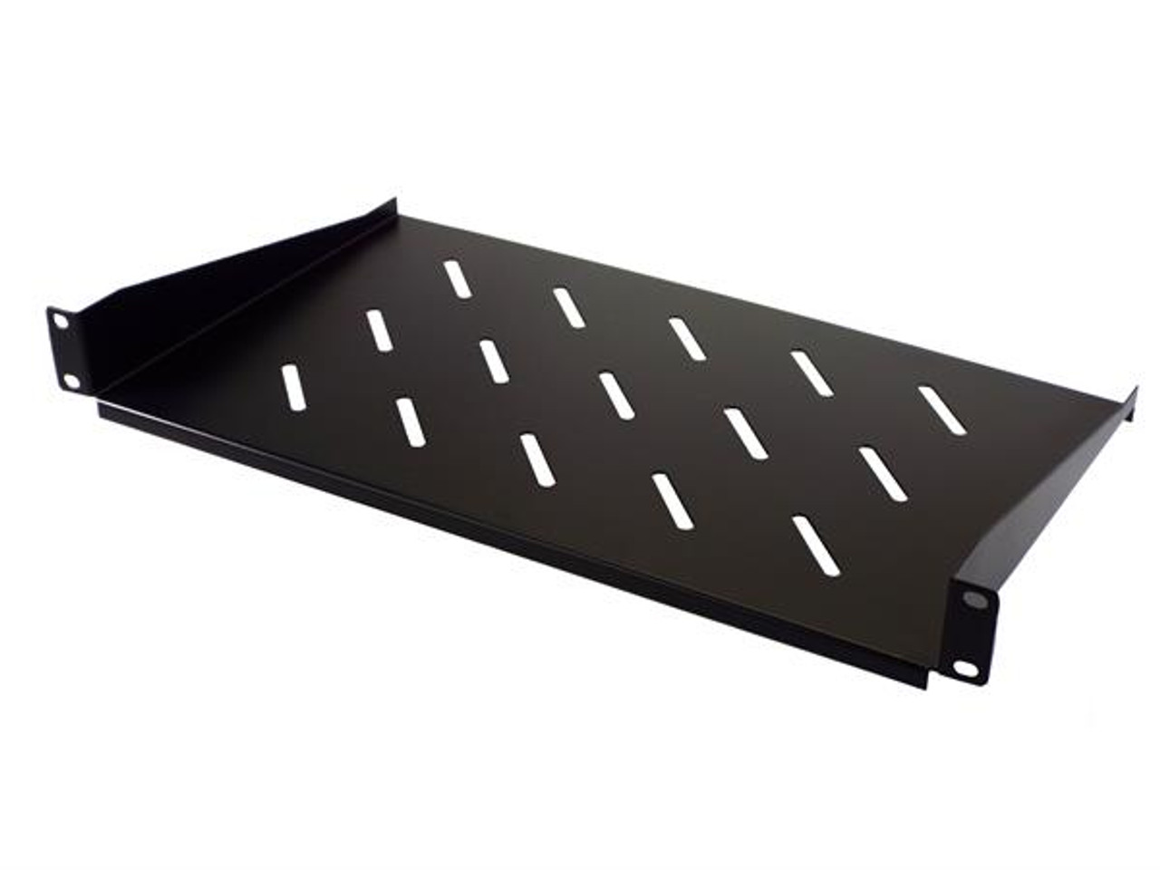 1U 19-Inch Vented Rackmount Equipment Shelf for Server Cabinet Rack 10" Deep