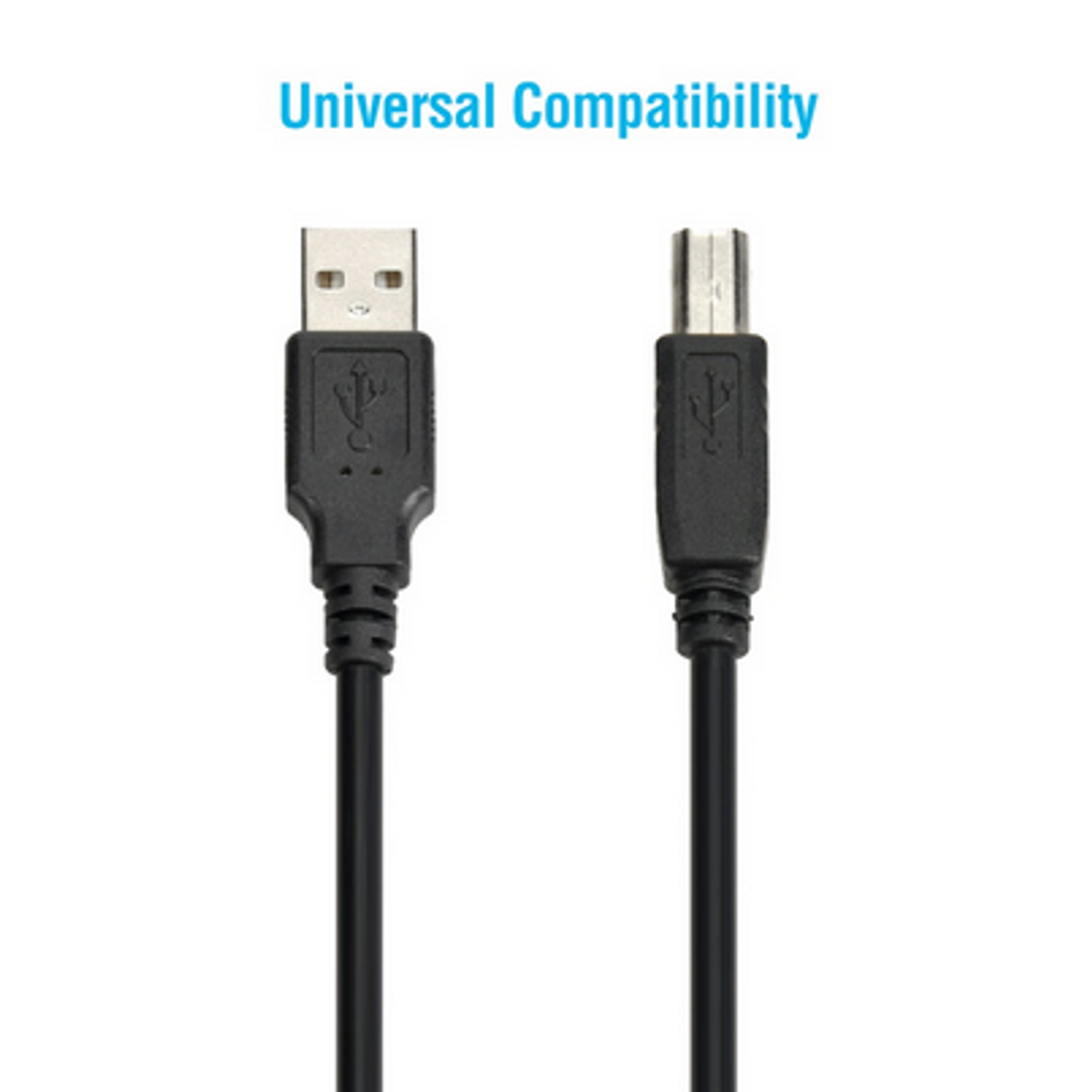 10 ft. USB 2.0 Cable - A Male to B Male - Black