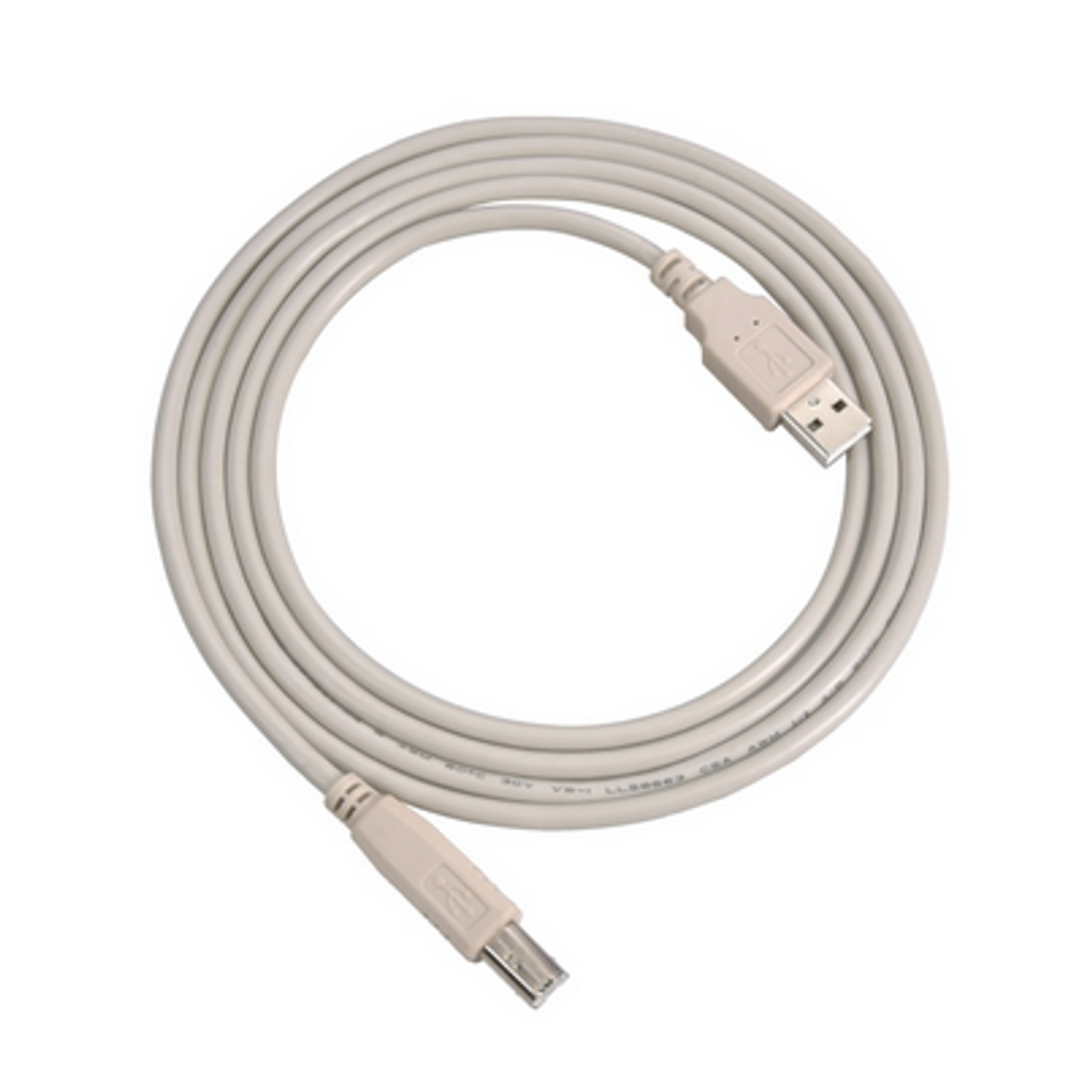 3 ft. USB 2.0 Cable - A Male to B Male - Ivory