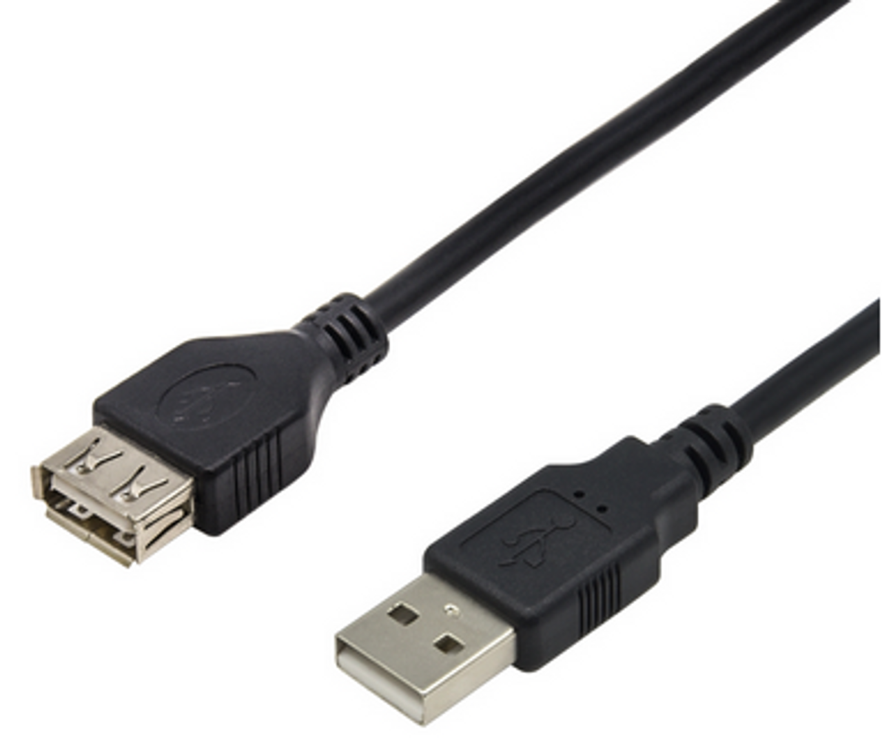 15 ft. USB 2.0 Extension Cable - A Male to A Female - Black