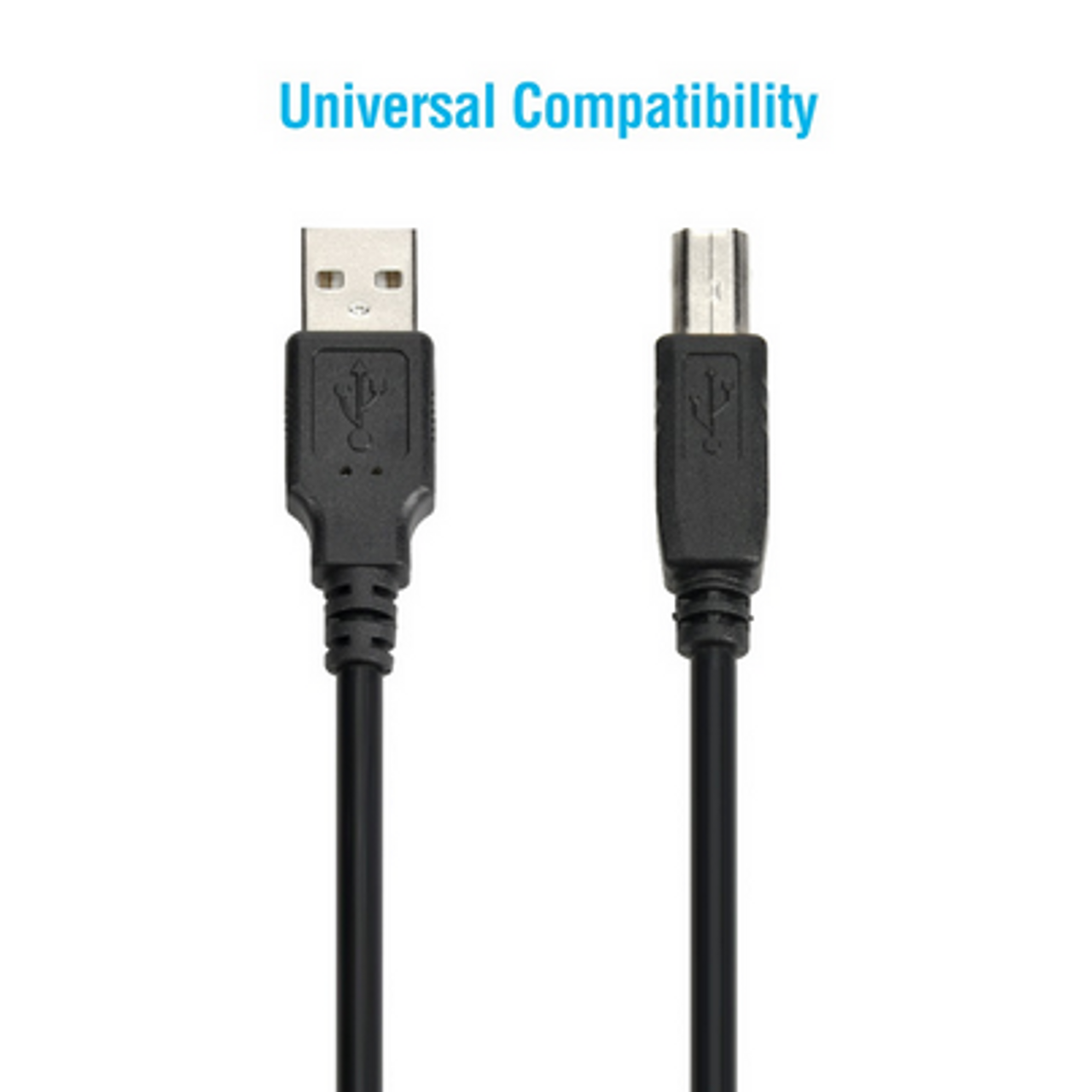 6 ft. USB 2.0 Cable - A Male to B Male - Black