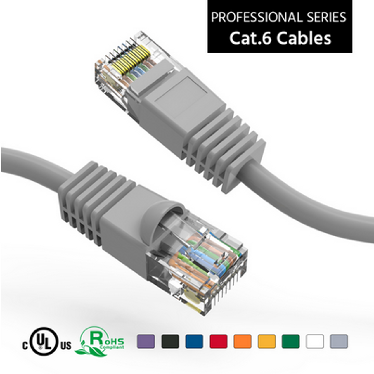 10 ft Cat6 UTP Molded Ethernet Network Patch Cable