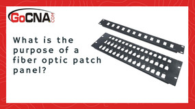 What is the purpose of a fiber optic patch panel?