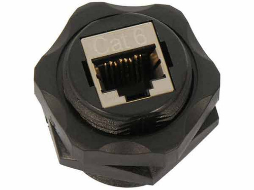 Cat6 RJ45 Shielded Industrial Panel Mount Bulkhead Coupler