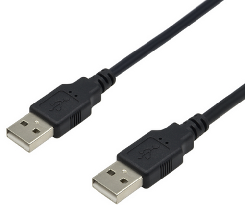 6 ft. USB 2.0 Cable - A Male to A Male - Black 6 ft. USB 2.0 Cable - A Male to A Male - Black