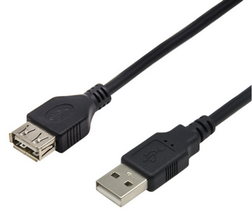 6 ft. USB 2.0 Extension Cable - A Male to A Female - Black 6 ft. USB 2.0 Extension Cable - A Male to A Female - Black