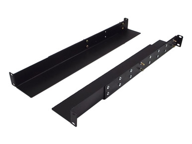 1U Adjustable Angled Brackets Rail Kit - Versatile & Durable for Rackmounts