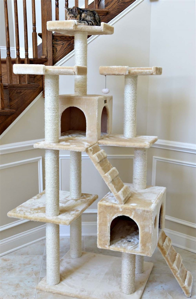 enclosed cat tree