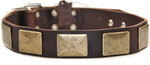 D&T Brass Plate - Leather Collar D&T Brass Plate - Leather Collar