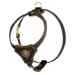 Decorated Leather K9 Harness for Puppies & Small Breeds Decorated Leather K9 Harness for Puppies & Small Breeds