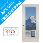 Max Seal - French Door Glass Panel with Pet door Max Seal - French Door Glass Panel with Pet door