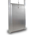 Custom Kennel Clad Premium Insulated Guillotine Kennel Door Custom Kennel Clad Premium Insulated Guillotine Kennel Door