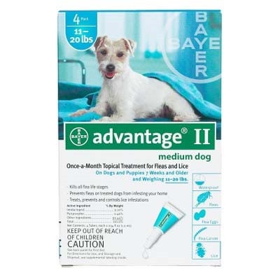 Advantage Flea Control | Dogs 11-20 lbs.| 4 Month Supply