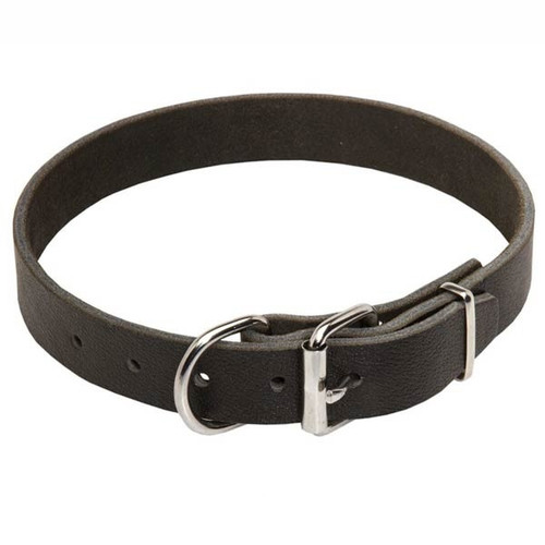 Extra Wide Leather K9 Collar