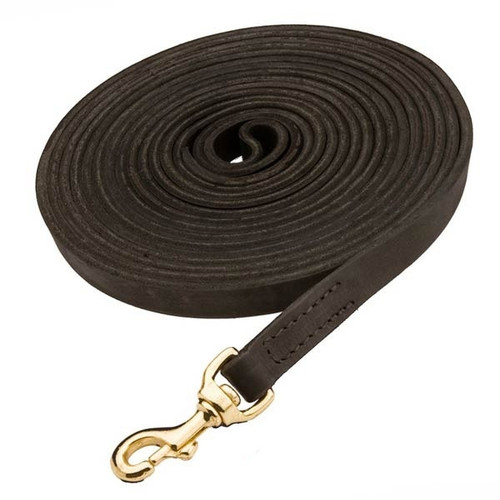 Thick Leather K9 Leash for Dog Tracking