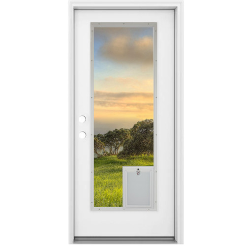 SB Standard - Glass Panel With Pet Door For French Doors