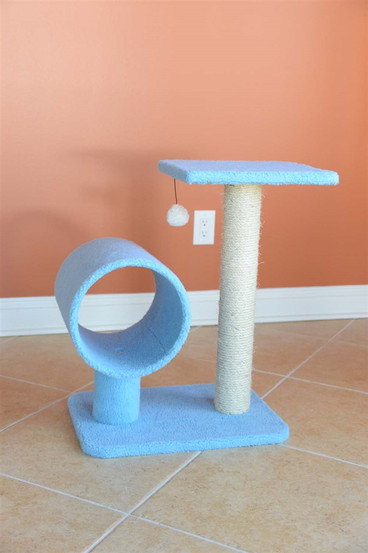 26 Inch Faux Fleece Cat Tree